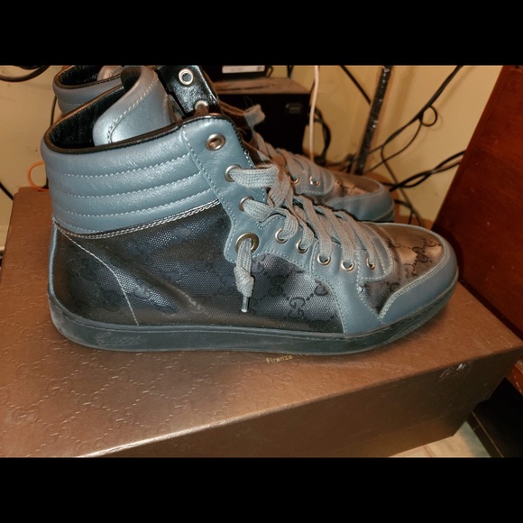 Gucci high top sneakers in platinum grey - Picture 8 of 8